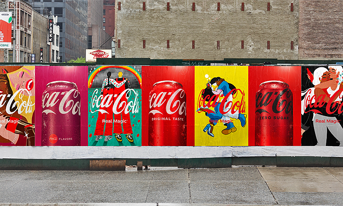 Coke Real Magic muro Publimark