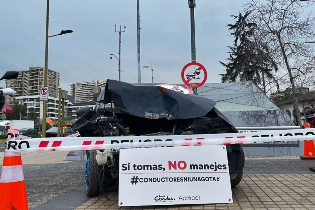 Campaña para conducir sin alcohol en Las Condes