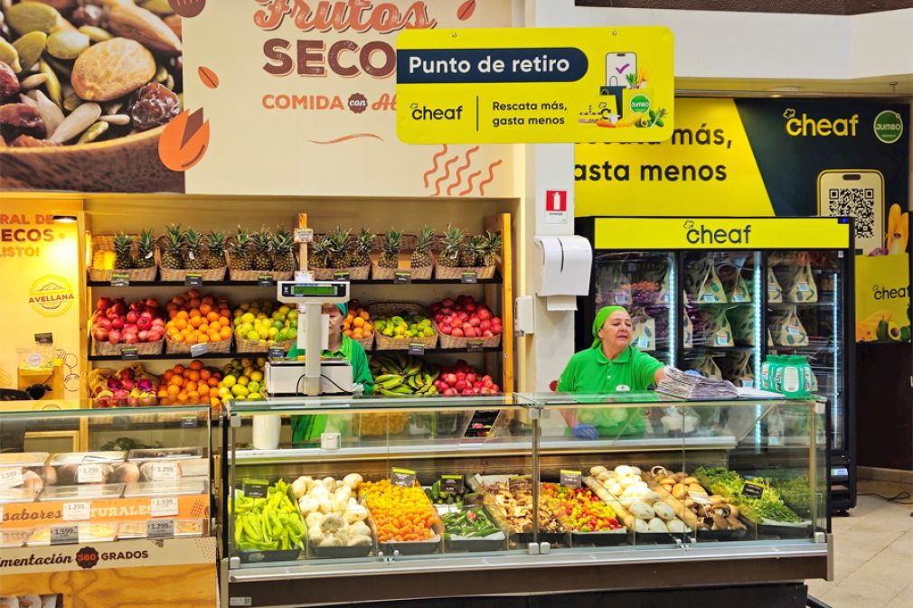 Supermercados y una startup rescatan alimentos