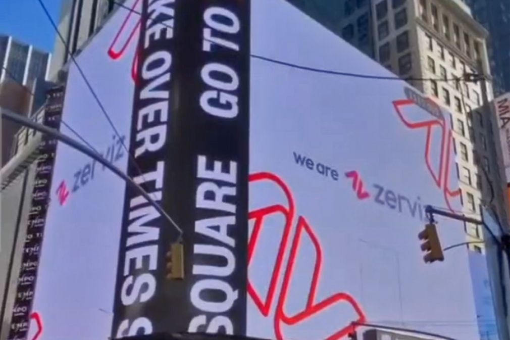 Nueva imagen de Zerviz en Time Square