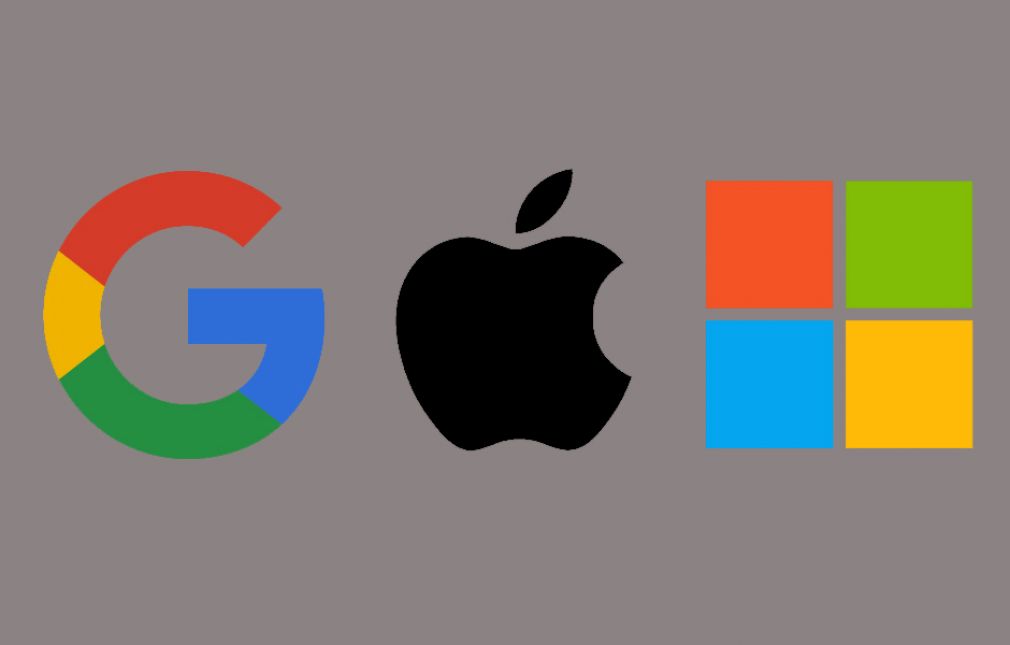 Apple, Google y Microsoft