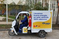 Veh&iacute;culo el&eacute;ctrico de Lipigas para reparto de cilindros