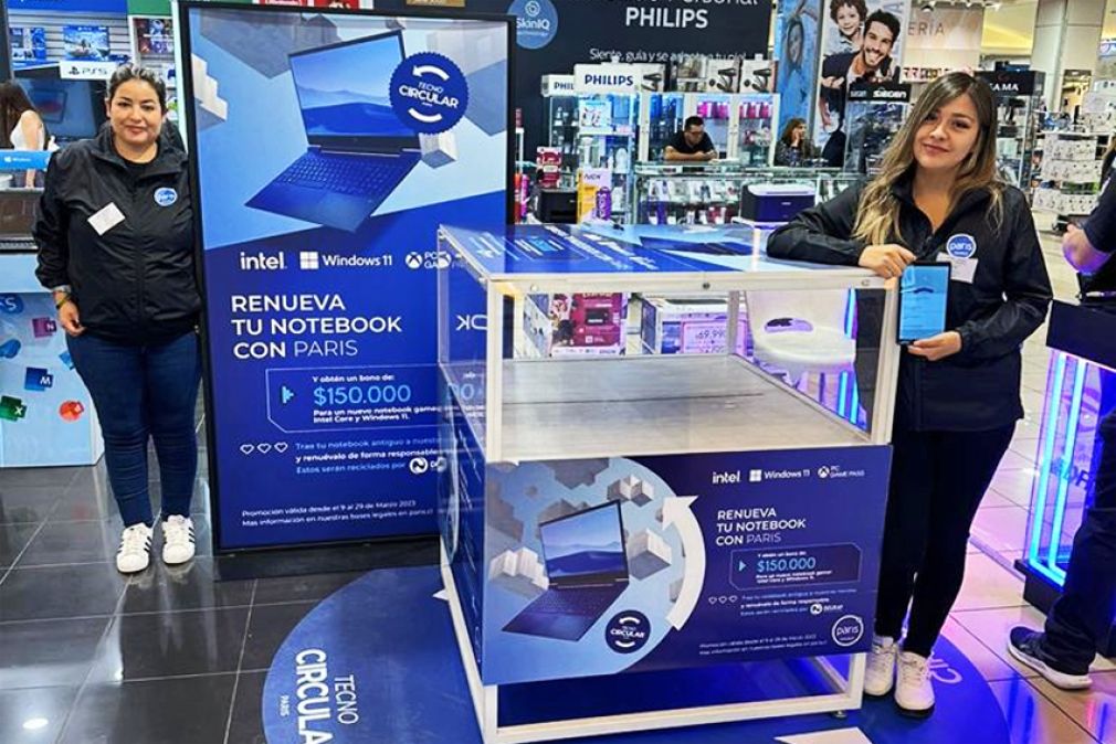Promoción de Paris para reciclaje de computadores