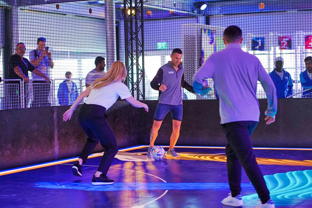 Visa combina f&uacute;tbol, arte y tecnolog&iacute;a digital en Catar