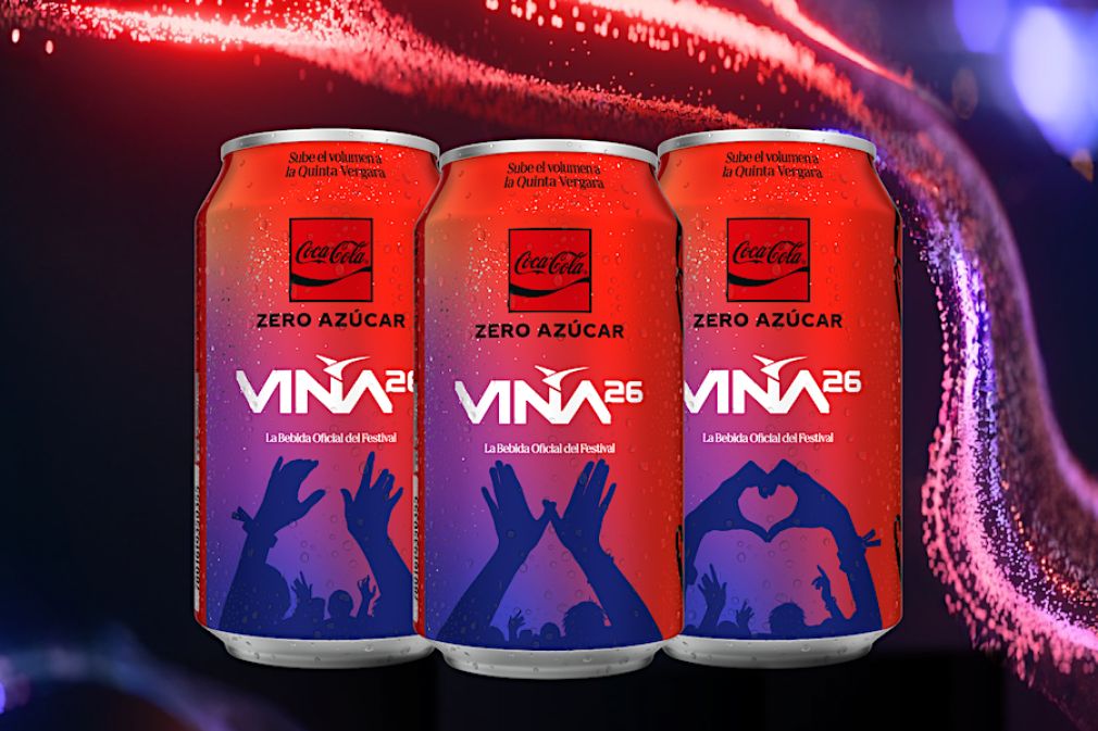 Latas de Coca-Cola que rinden homenaje al Festival de Viña