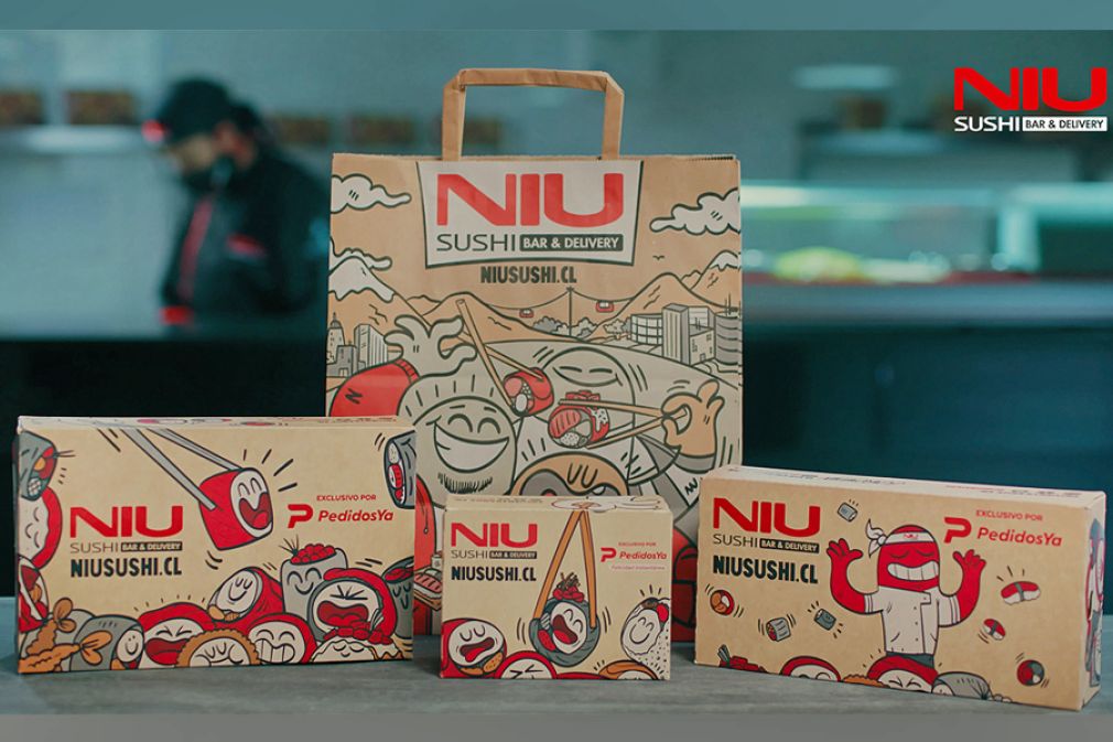 Nuevo packaging de Niu Sushi para delivery