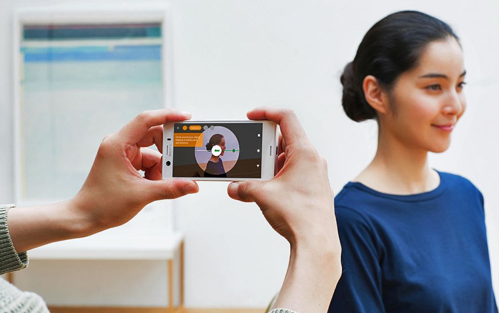 Selfies en 3D con aplicación de Sony Xperia