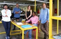 Jos&eacute; Vallejos, Diego Acevedo, Bernardita Figueroa, David Oyarz&uacute;n y Federico Montes, parte del staff de Brandbook