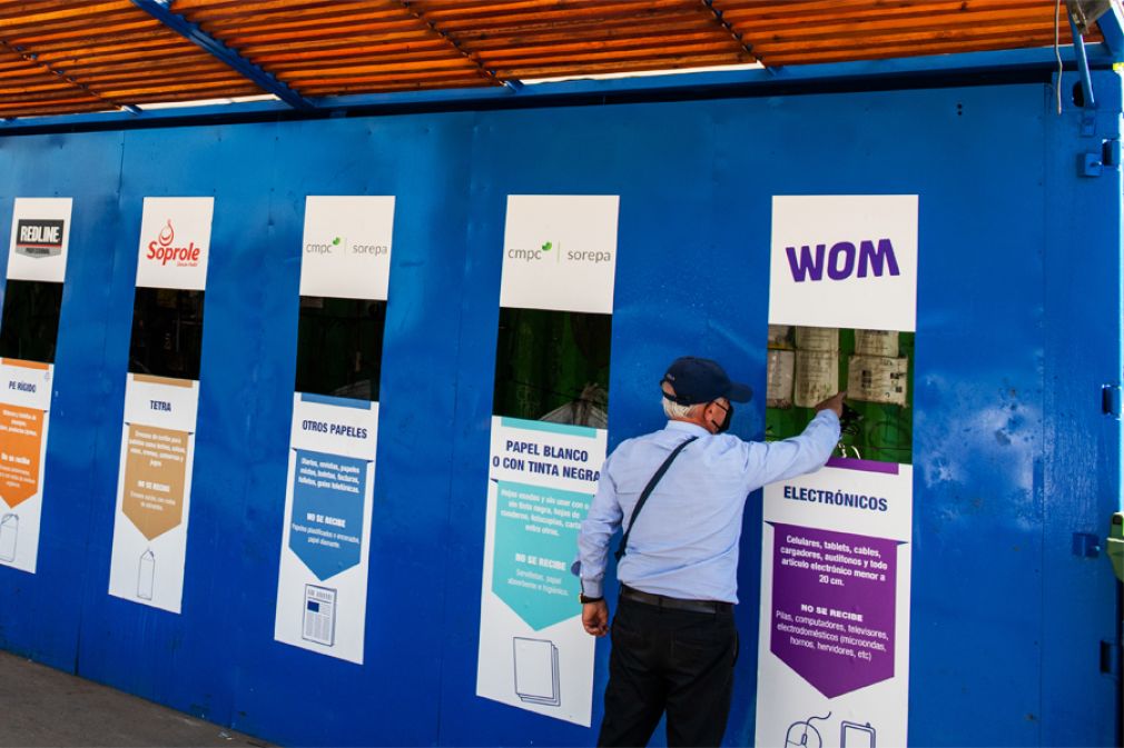 Resultados del reciclaje de electr&oacute;nica de Wom y Sodimac